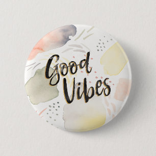 Meadow Breeze III Good Vibes 6 Cm Round Badge