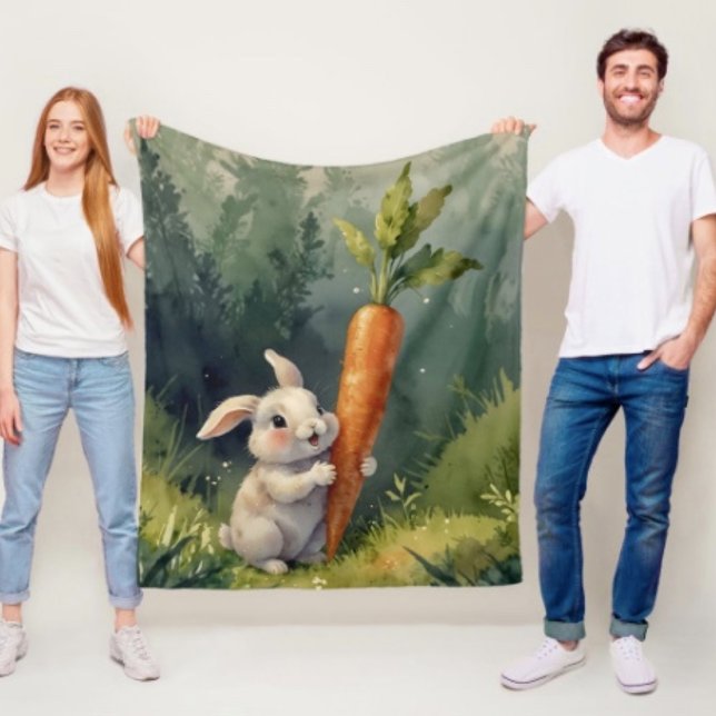 Meadow Bunny Dreams: Cosy Fleece Blanket (Creator Uploaded)