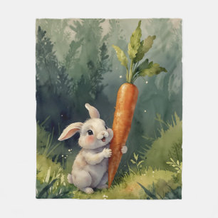 Meadow Bunny Dreams: Cosy Fleece Blanket