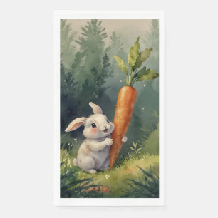 Meadow Bunny Dreams: Whimsical Guest Towels  Napkin