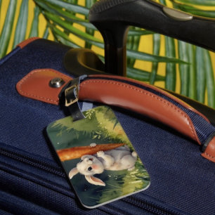 Meadow Bunny Dreams: Whimsical Luggage Tags