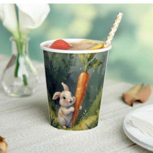 Meadow Bunny Dreams: Whimsical Paper Cups