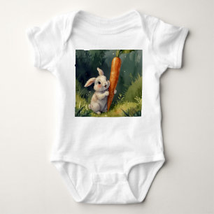 Meadow Bunny Dreams: Whimsical SleeperT-Shirt Baby Bodysuit