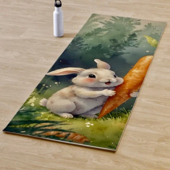 Meadow Bunny Dreams: Whimsical Yoga Mat  (Creator Uploaded)