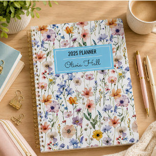 meadow floral Back to School Supplies Teachers Planner