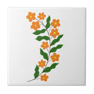 Meadow Floral design #10 Tile