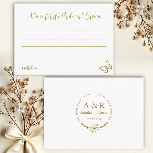 Meadow Flowers Advice for Bride and Groom Enclosure Card