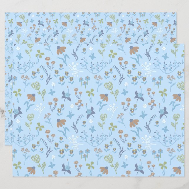 Meadow Flowers Blue (Front/Back)