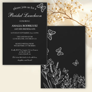 Meadow Flowers Bridal Luncheon Invitation