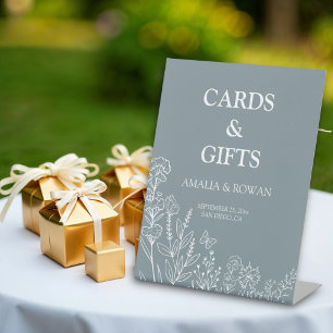 Meadow Flowers Cards & Gifts Wedding Pedestal Sign