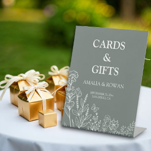 Meadow Flowers Cards & Gifts Wedding Pedestal Sign