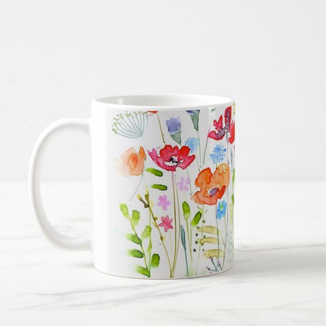 Meadow Flowers Coffee Mug (Left)