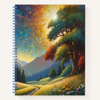 Meadow Flowers Colorful Art Notebook
