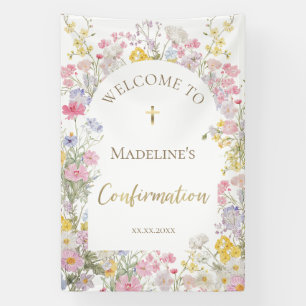 meadow flowers Confirmation welcome Banner