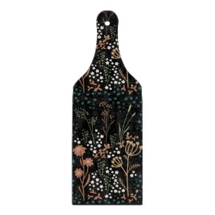 Meadow Flowers Dark Background Cutting Board