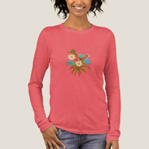 Meadow Flowers Embroidery – Botanical Fantasy Cozy Tri-Blend Shirt