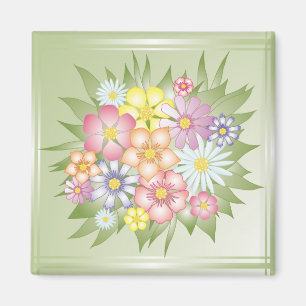 meadow flowers magnet