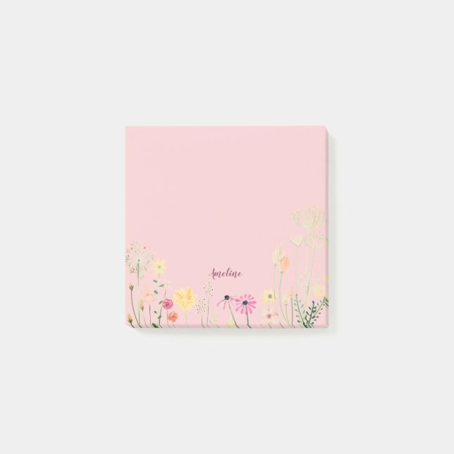 Meadow Flowers Post-it Notes (Front)