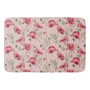 Meadow flowers prints country house  bath mat