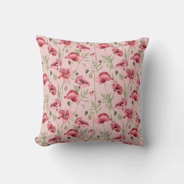 Meadow flowers prints country house cushion (Front)