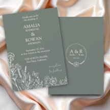 Meadow Flowers Sirocco Green Wedding