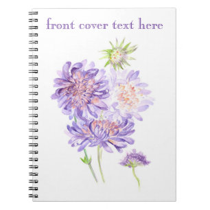 meadow flowers spiral notebook