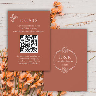 Meadow Flowers Terracotta Scan QR Details card