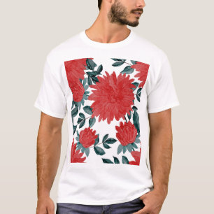Meadow Flowers: Vintage Watercolor Seamless T-Shirt