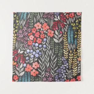 Meadow Flowers: Watercolor Floral Seamless Tapestry
