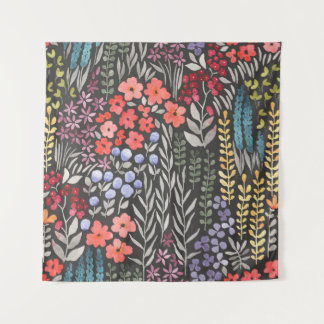 Meadow Flowers: Watercolor Floral Seamless Tapestry