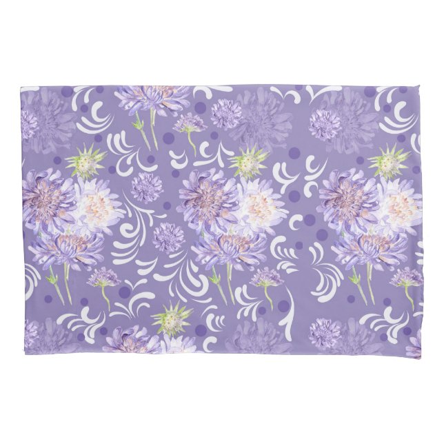 meadow flowers watercolor Pattern Pillowcase (Front)