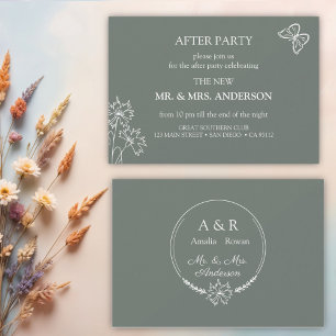 Meadow Flowers Wedding After - Party Invitation