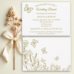 Meadow Flowers Wedding Brunch Invitation