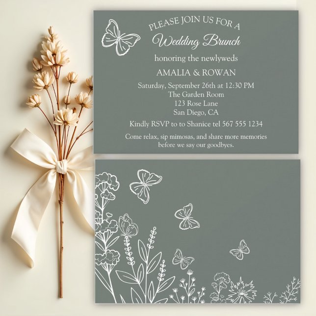 Meadow Flowers Wedding Brunch Invitation (Creator Uploaded)