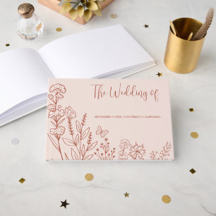 Meadow Flowers Wedding Guest Book