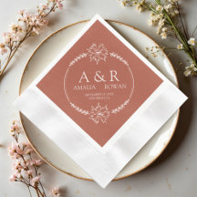 Meadow Flowers Wedding Monogram Names