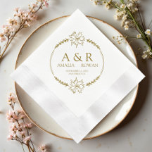 Meadow Flowers Wedding Monogram Names
