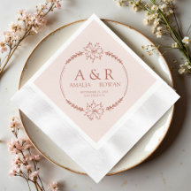Meadow Flowers Wedding Monogram Names