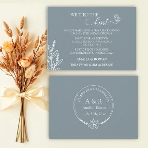 Meadow Flowers Wedding We Tied the Knot Invitation