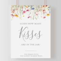 Meadow Guess How Many Kisses Bridal Shower Game