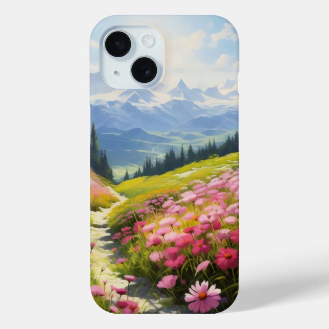 Meadow in Mountains Case-Mate iPhone Case (Back)