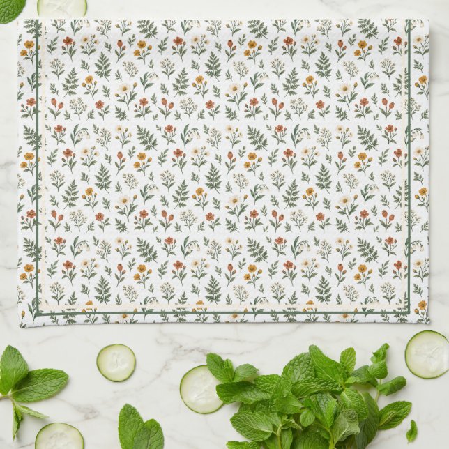 Meadow Kitchen Botanical Towel (Folded)