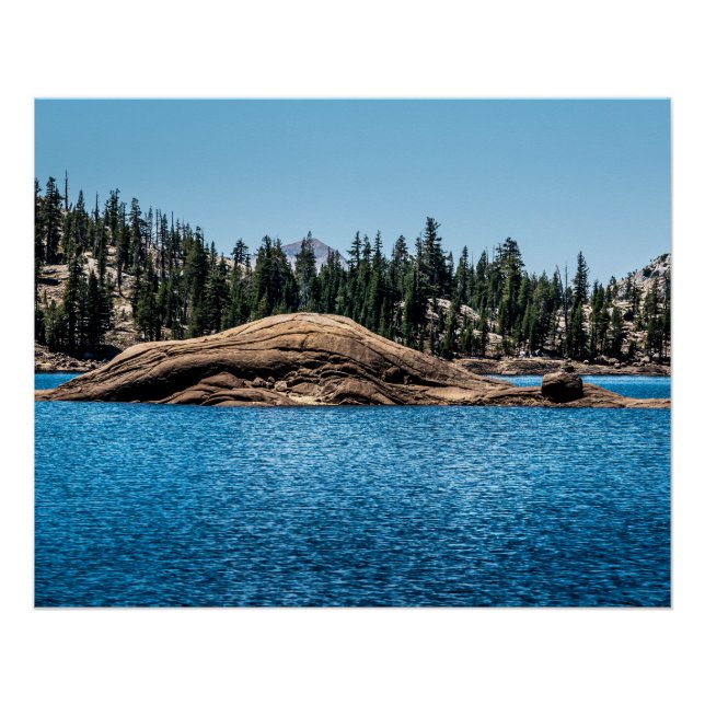 Meadow Lake Rock Island Glossy Poster (Front)