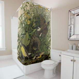 Meadow Lark from Audubon's Birds of America Shower Curtain