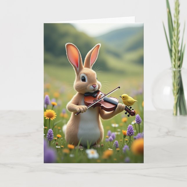 Meadow Music Friend Greeting Card (Front)