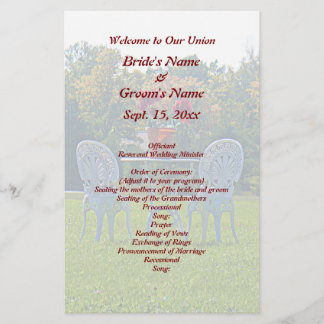 Meadow of Love - Autumn Tree Wedding Flyer