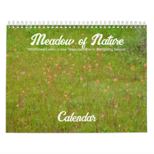 Meadow of Nature Wildflowers Calendar
