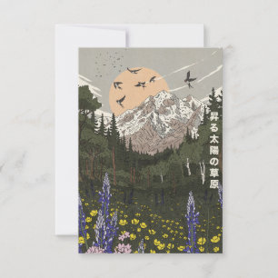 Meadow Of the Rising Sun RSVP Card