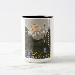 Meadow Of the Rising Sun Two-Tone Coffee Mug