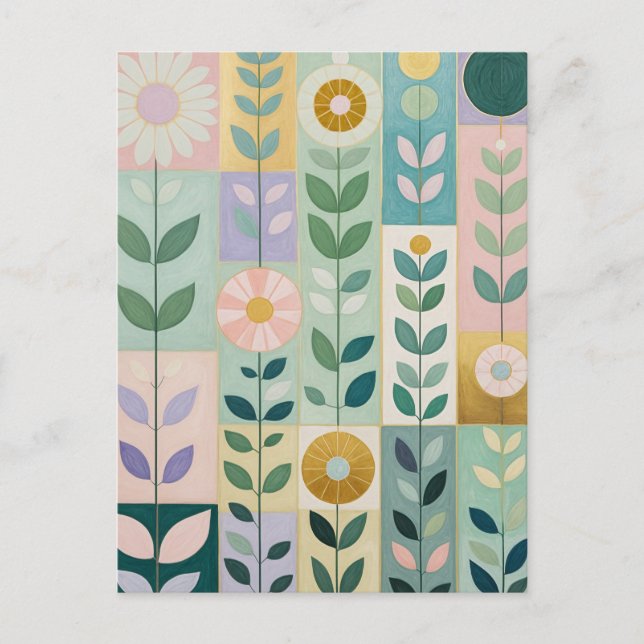 Meadow Patchwork Postcard (Front)